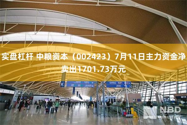 实盘杠杆 中粮资本（002423）7月11日主力资金净卖出1701.73万元