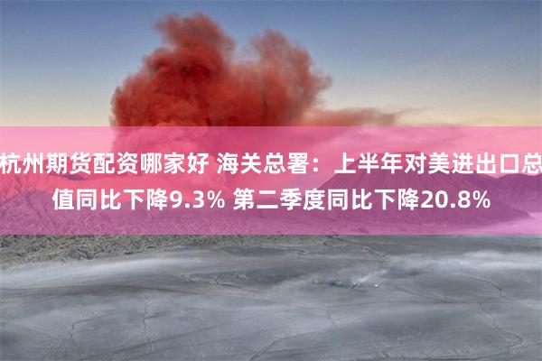 杭州期货配资哪家好 海关总署：上半年对美进出口总值同比下降9.3% 第二季度同比下降20.8%