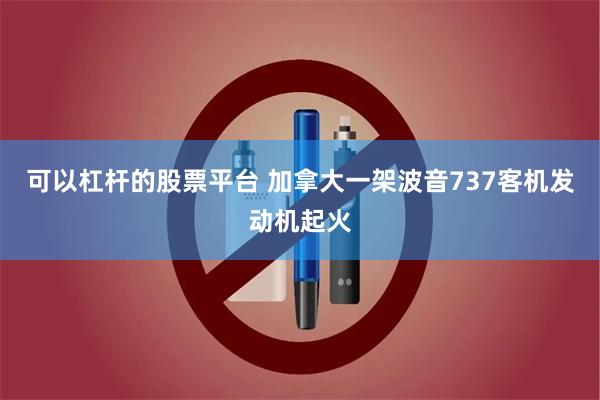 可以杠杆的股票平台 加拿大一架波音737客机发动机起火