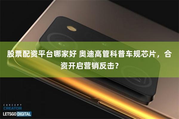 股票配资平台哪家好 奥迪高管科普车规芯片，合资开启营销反击？