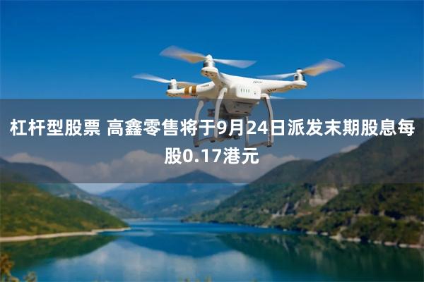 杠杆型股票 高鑫零售将于9月24日派发末期股息每股0.17港元