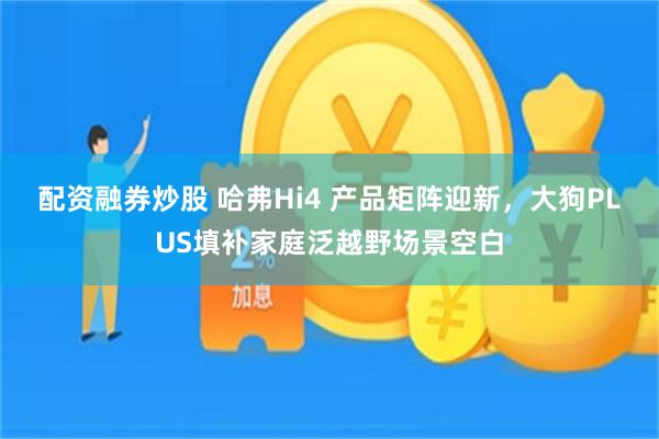 配资融券炒股 哈弗Hi4 产品矩阵迎新，大狗PLUS填补家庭泛越野场景空白