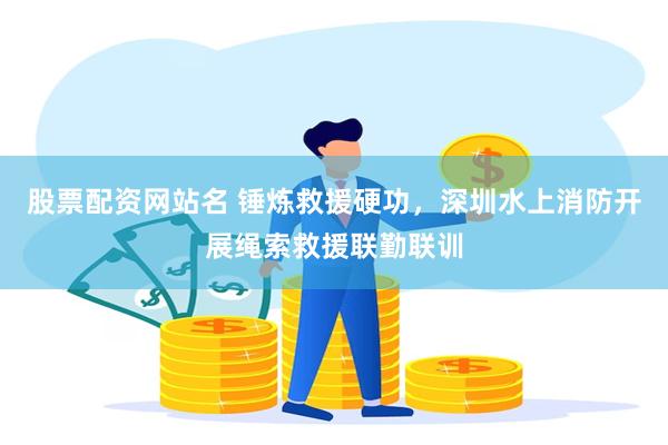 股票配资网站名 锤炼救援硬功，深圳水上消防开展绳索救援联勤联训