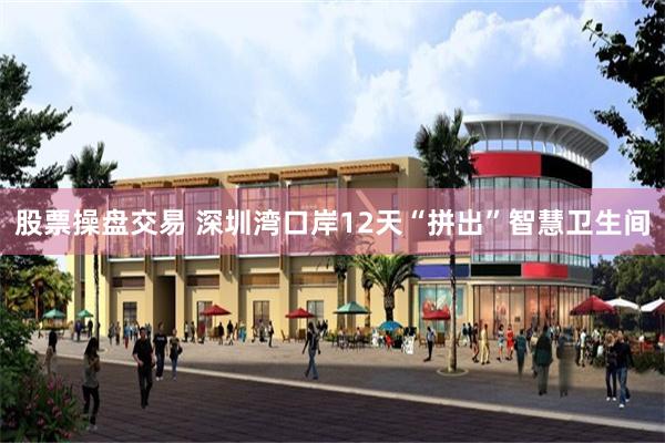 股票操盘交易 深圳湾口岸12天“拼出”智慧卫生间
