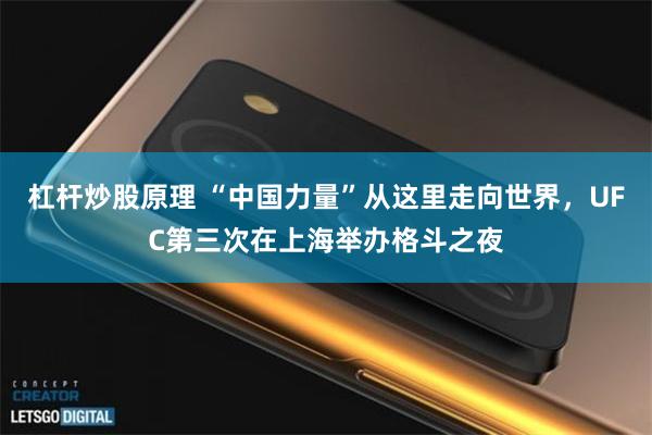 杠杆炒股原理 “中国力量”从这里走向世界，UFC第三次在上海举办格斗之夜